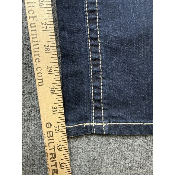 Ariat Jeans Womens 29R x 32 Turquoise Bootcut Mid Rise Stretch Denim Western - Picture 9 of 10